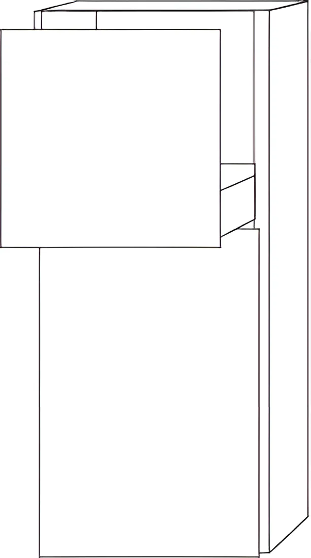 Sanipa Mittelschrank „3way“ 350 × 850 × 345 mm Anschlag links, in Eiche Nordic, Anschlag links Sanipa Mittelschrank „3way“ 350 × 850 × 345 mm Anschlag links, in Eiche Nordic, Anschlag links