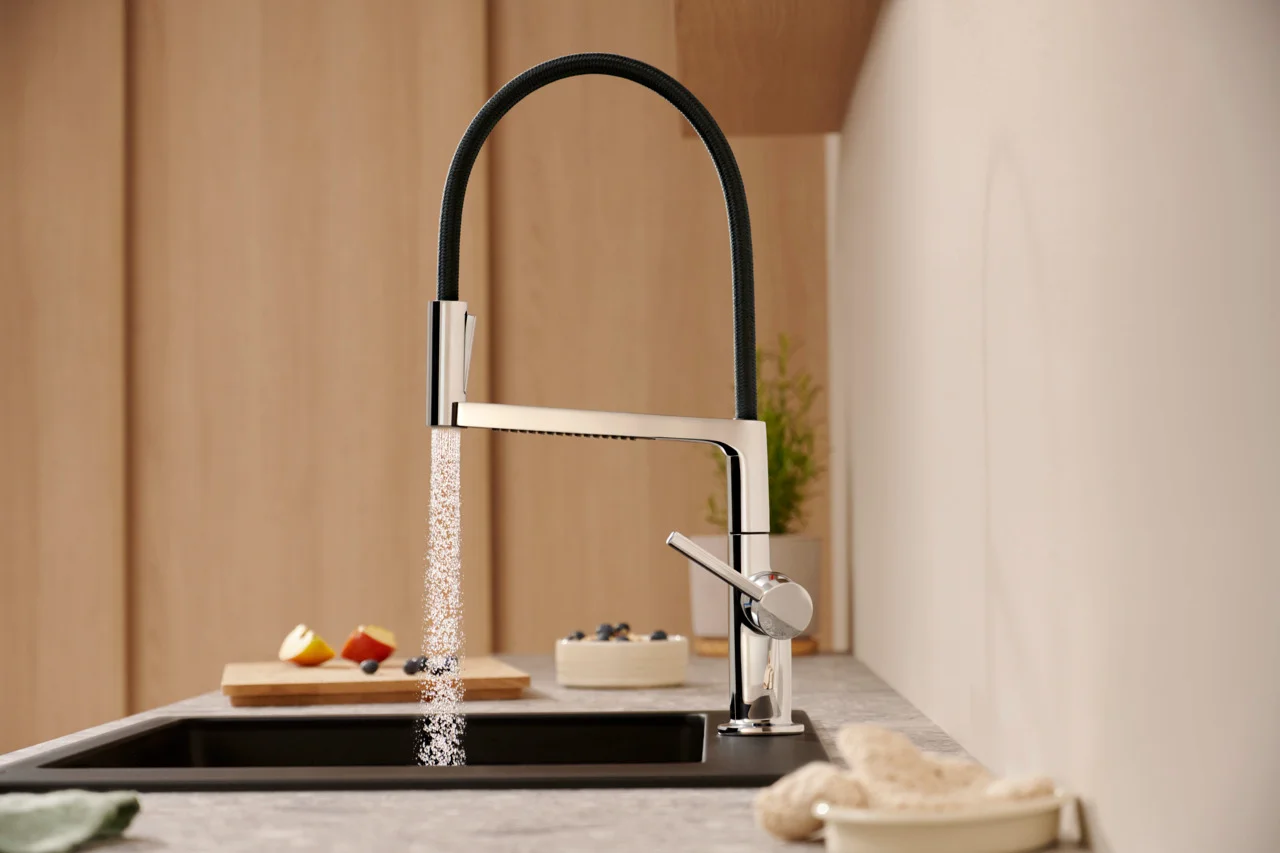 Hansgrohe Talis Select M54 PowderSpray Einhebel-Küchenmischer Semi-Pro, 3jet, Chrom