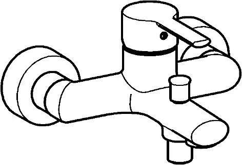 HansaRONDA Einhebelmischer Wafü und Brausebatterie HansaRONDA 0374 Ausladung 163 mm DN15 Chrom HansaRONDA Einhebelmischer Wafü und Brausebatterie HansaRONDA 0374 Ausladung 163 mm DN15 Chrom