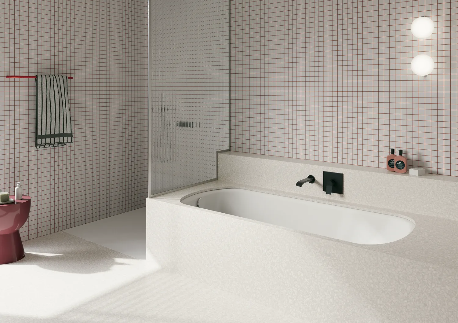 Bette Badewannen Einbauwanne Renner BW - Rechteck, Pergamon, 1700x700x420 mm, 30 mm Randhöhe, 2 Griffbohrungen, glasierter Titan-Stahl