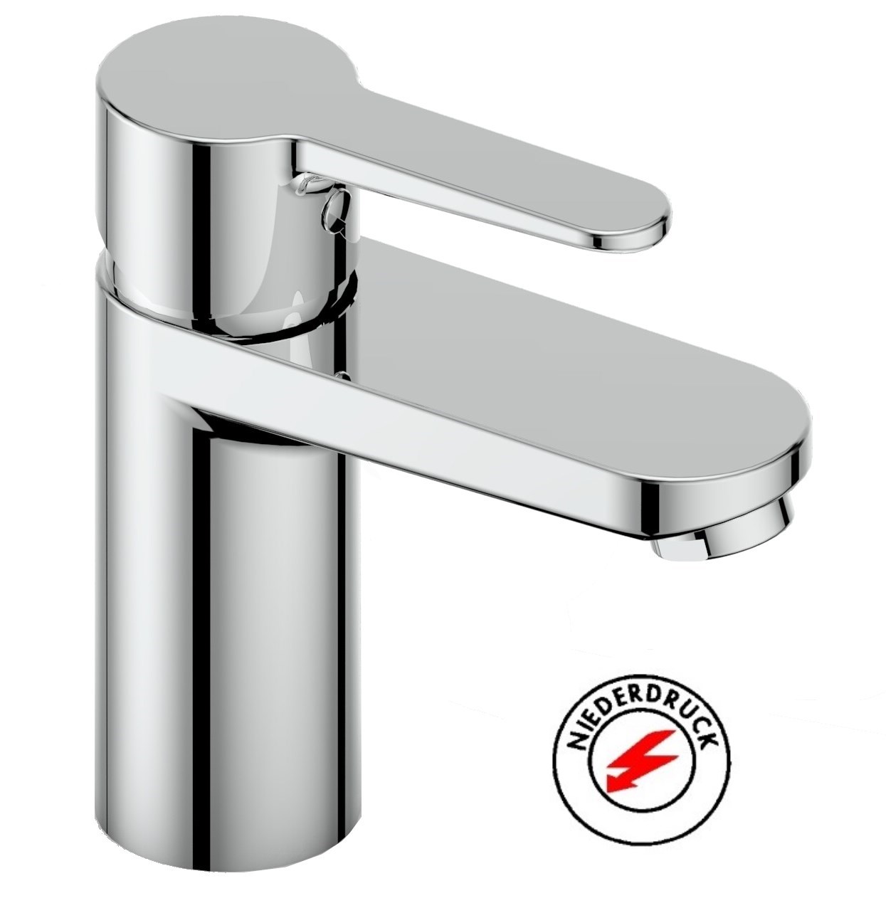 Waschtisch-Einhandbatterie AqvaBasic III - für offene Heißwasserbereiter - Klick-Klack-Ablaufgarnitur 1" 1/4 - Kartusche mit keramischen Dichtscheiben - Heisswassersperre - Wassermengendurchflussregulierung - flexible Druckschläuche 3/8", DVGW W270 - Waschtisch-Einhandbatterie AqvaBasic III - für offene Heißwasserbereiter - Klick-Klack-Ablaufgarnitur 1" 1/4 - Kartusche mit keramischen Dichtscheiben - Heisswassersperre - Wassermengendurchflussregulierung - flexible Druckschläuche 3/8", DVGW W270 -