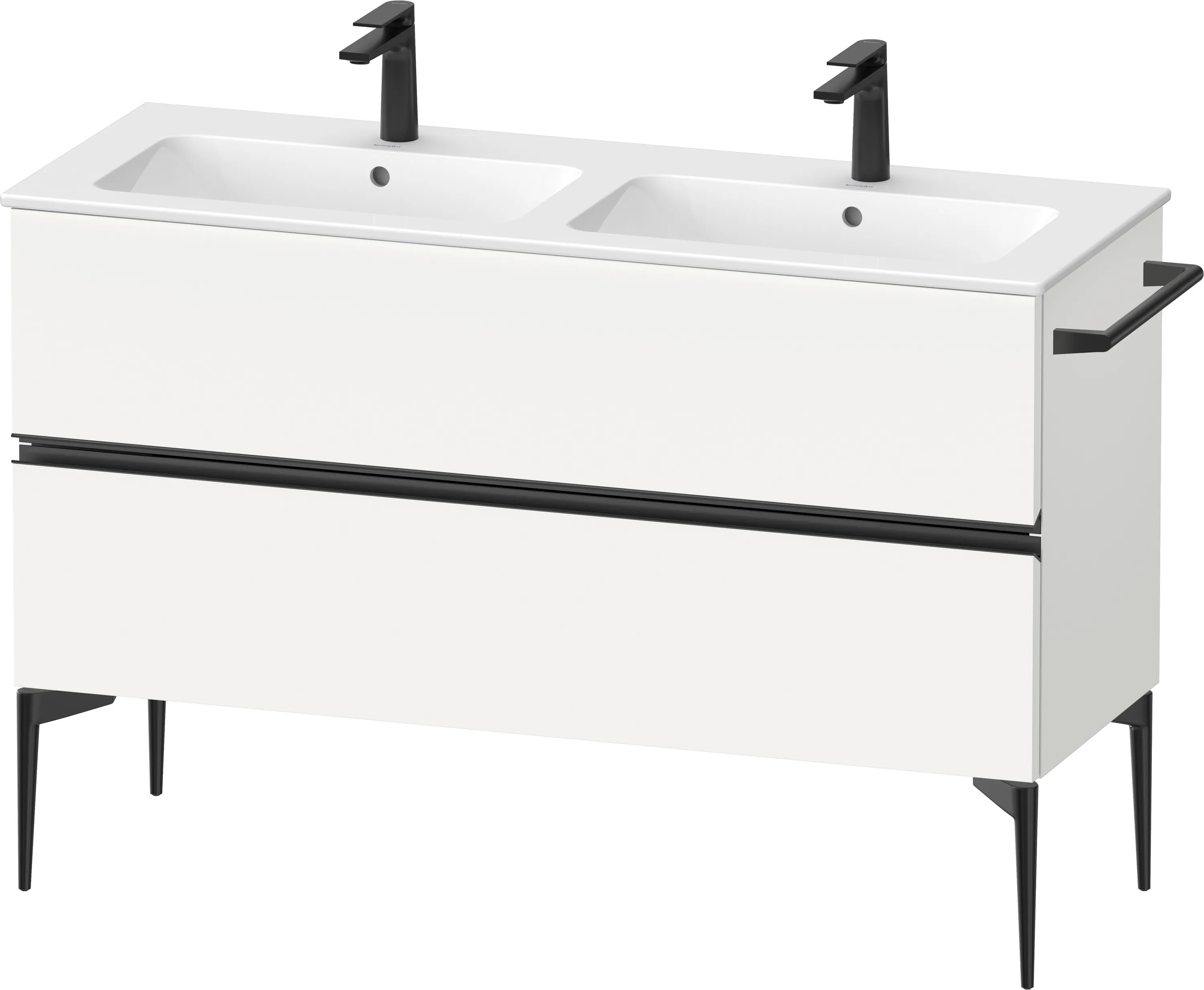 Duravit Waschtischunterschrank „Sivida“ 128 × 59,1 × 47,7 cm Weiß Matt Duravit Waschtischunterschrank „Sivida“ 128 × 59,1 × 47,7 cm Weiß Matt