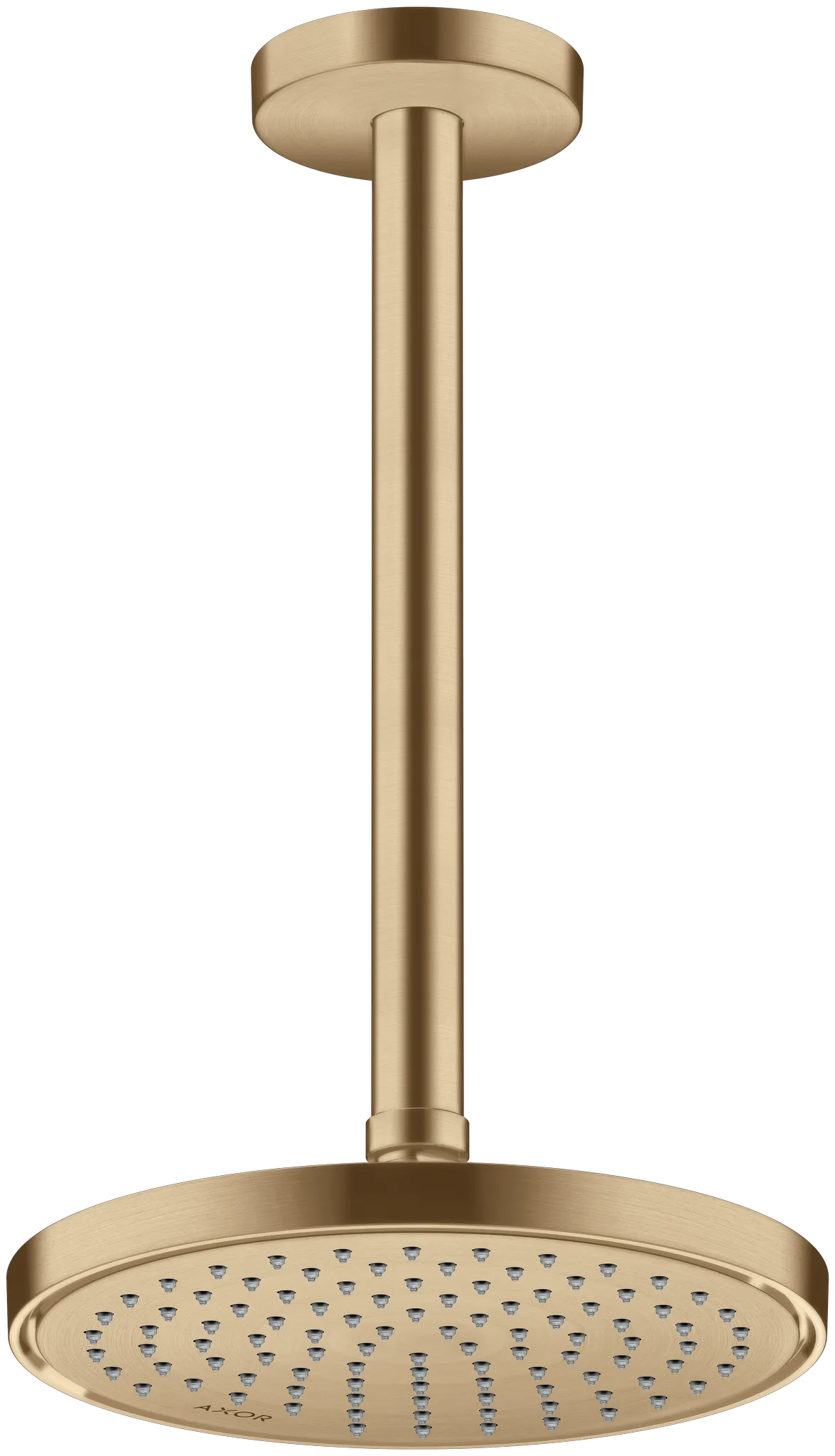 Hansgrohe AXOR ShowerSolutions Kopfbrause 220 1jet Brushed Bronze, verstellbarer Winkel, abnehmbar zur Reinigung, G 1/2 Anschluss