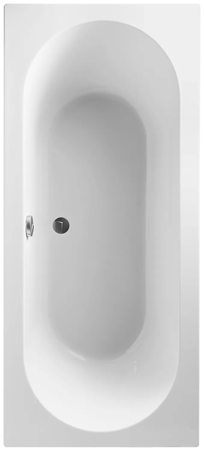 Villeroy & Boch Badewanne „O.novo“ rechteck 180 × 80 cm, Mittelablauf