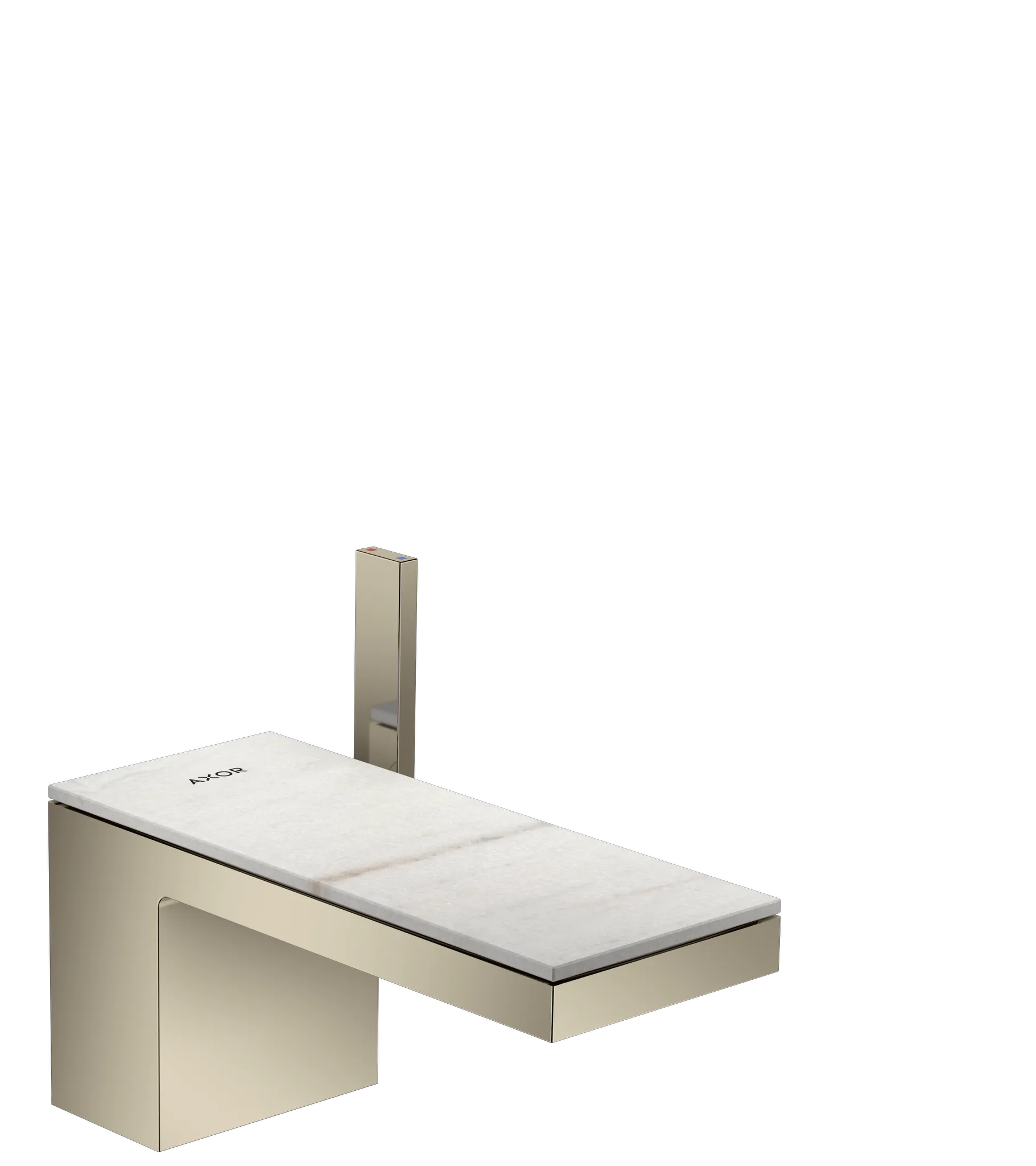 Hansgrohe AXOR MyEdition Mischer mit Platte 200 Marmor Lasa Covelano Vena Oro Hansgrohe AXOR MyEdition Mischer mit Platte 200 Marmor Lasa Covelano Vena Oro