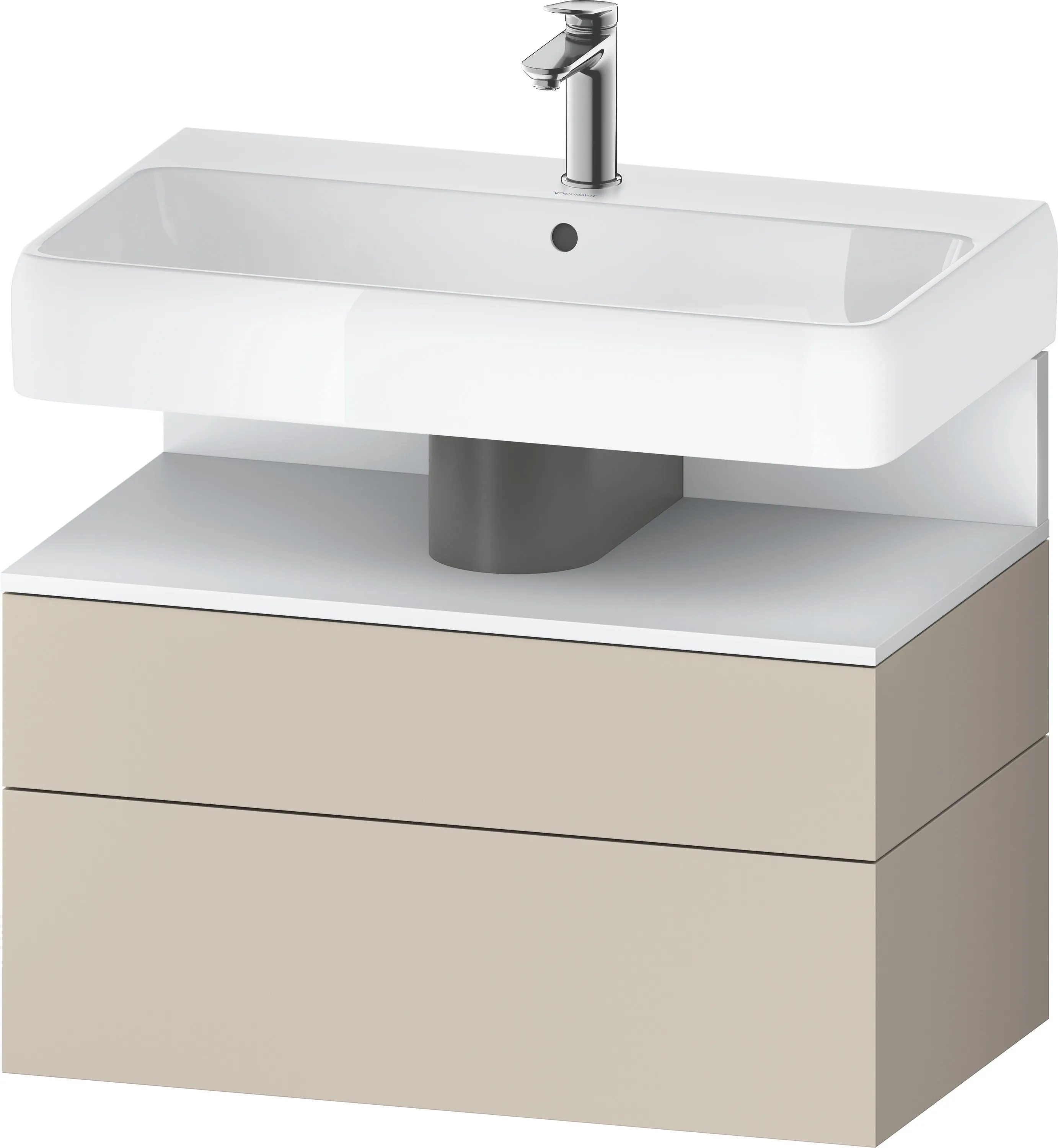 Duravit Waschtischunterschrank wandhängend „Qatego“ 79 × 59 × 47 cm, ohne Beleuchtung
