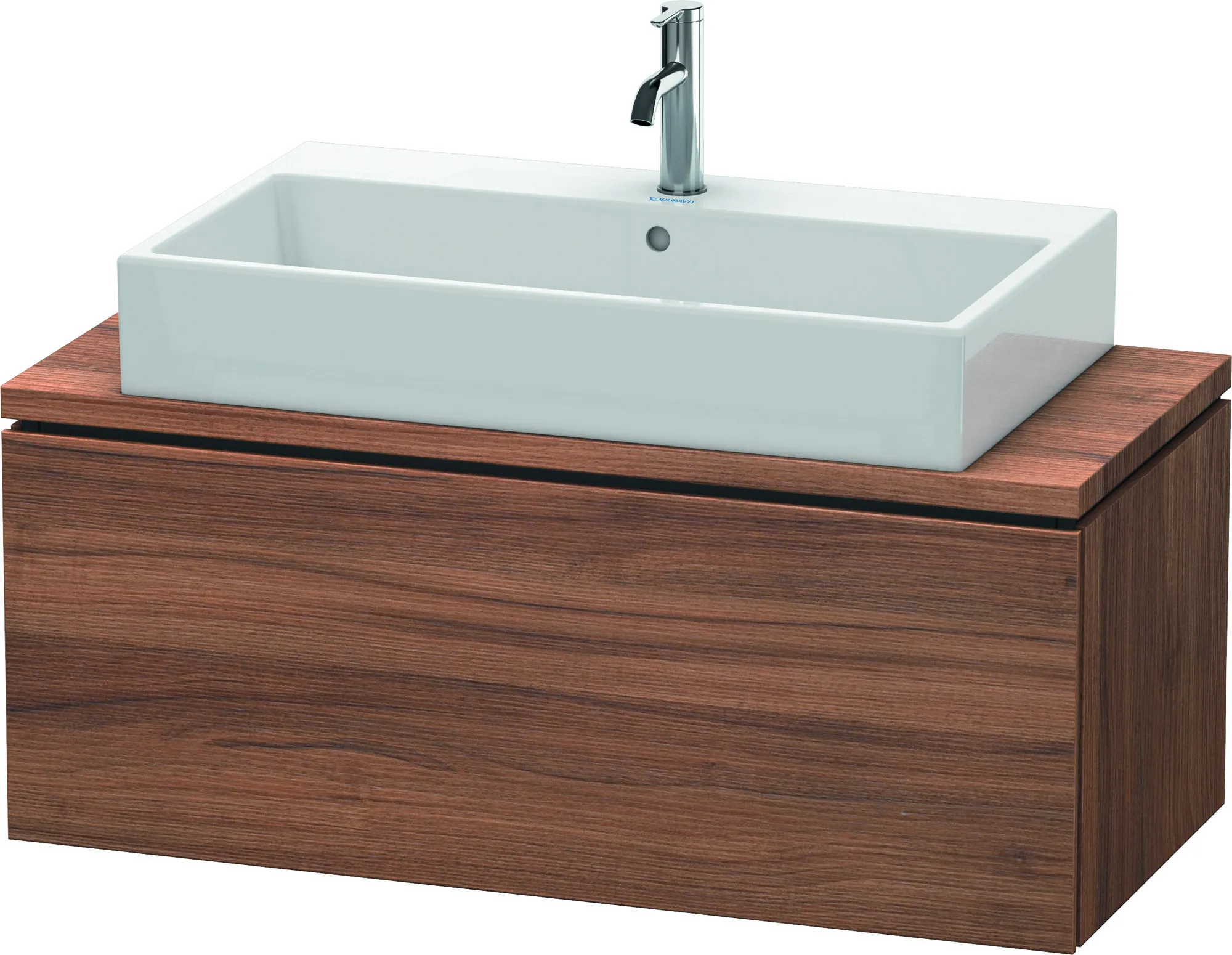 Duravit Waschtischunterschrank wandhängend „L-Cube“ 102 × 40 × 47,7 cm Nussbaum Natur Duravit Waschtischunterschrank wandhängend „L-Cube“ 102 × 40 × 47,7 cm Nussbaum Natur