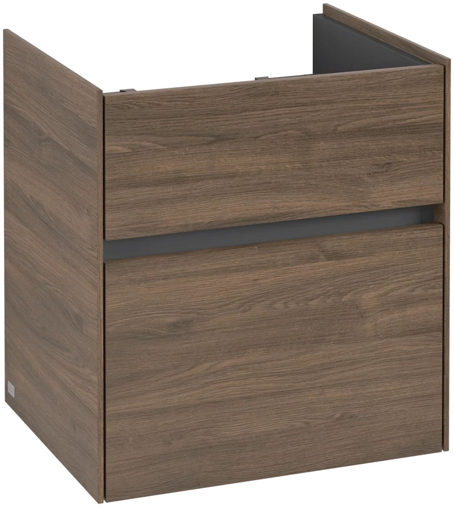 Villeroy & Boch Waschbeckenunterschrank Collaro C00700 Arizona Oak, 510x414 mm, Höhe 546 mm, mit SoftClosing und integrierten Aluminiumgriffen Villeroy & Boch Waschbeckenunterschrank Collaro C00700 Arizona Oak, 510x414 mm, Höhe 546 mm, mit SoftClosing und integrierten Aluminiumgriffen
