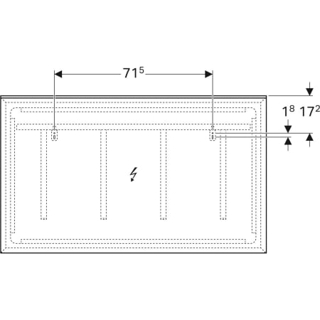 Geberit Spiegel „Xeno2“ 120 × 71 cm, rechteckig Geberit Spiegel „Xeno2“ 120 × 71 cm, rechteckig