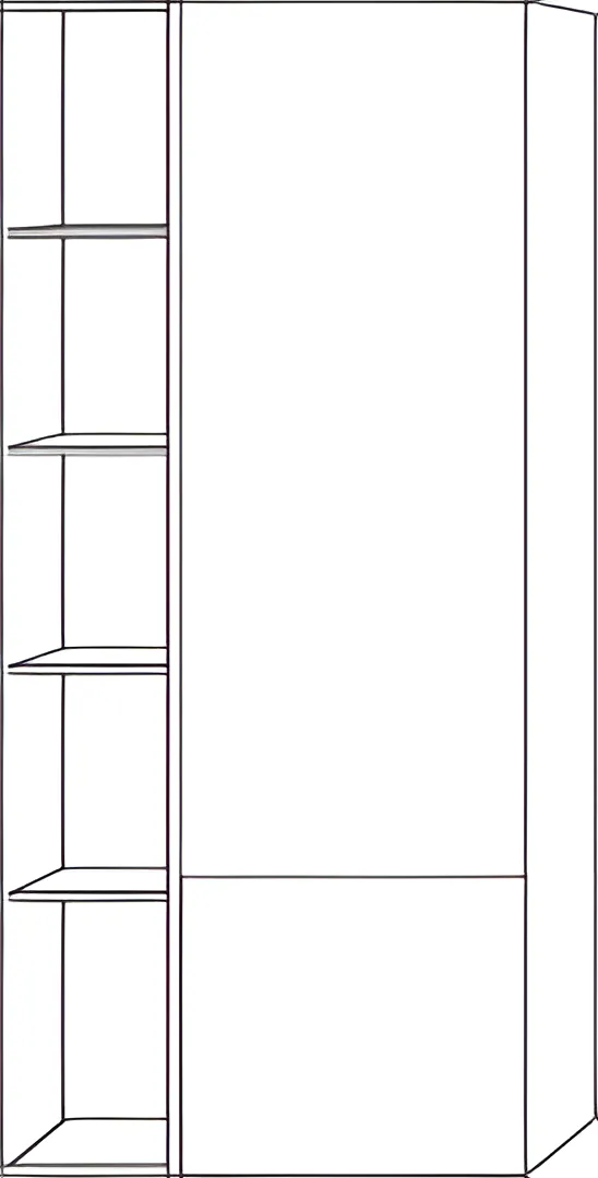 Sanipa Stauraumschrank „3way“ 600 × 1360 × 345 mm Anschlag rechts, in White Oak, Anschlag rechts Sanipa Stauraumschrank „3way“ 600 × 1360 × 345 mm Anschlag rechts, in White Oak, Anschlag rechts