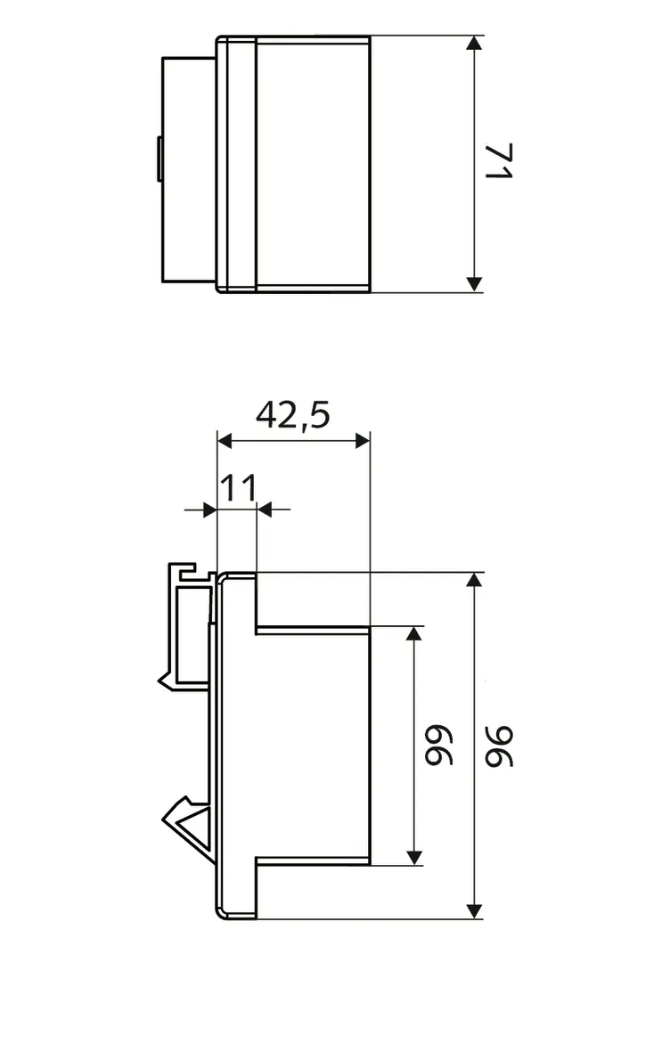 Hutschienen-Netzteil 9 VDC, 100 - 240 VAC, 50 - 60 Hz, Netzteil