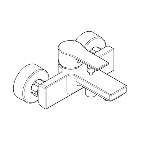 Kludi ZENTA SL Badewanne-Einhandmischer, DN 15, chrom Kludi ZENTA SL Badewanne-Einhandmischer, DN 15, chrom