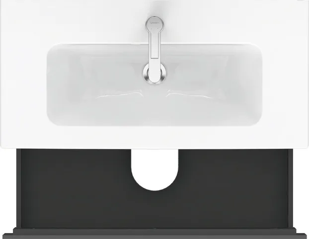 Duravit Waschtischunterschrank wandhängend „L-Cube“ 82 × 55 × 39,1 cm Graphit Matt Duravit Waschtischunterschrank wandhängend „L-Cube“ 82 × 55 × 39,1 cm Graphit Matt