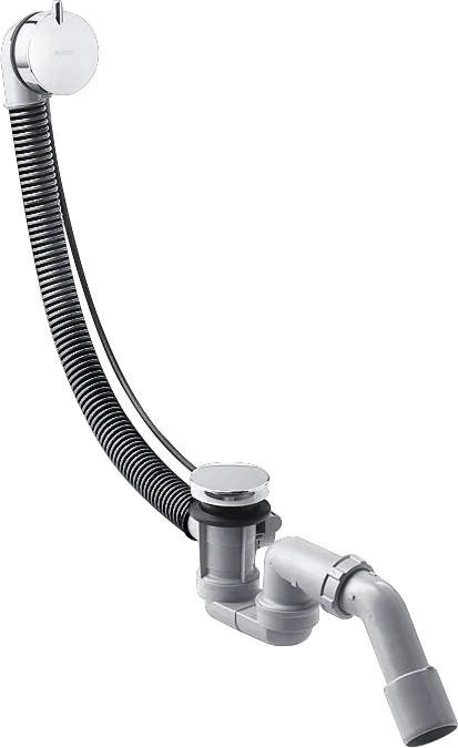 Hansgrohe AXOR Ab- und Überlaufgarnitur Flexaplus S Komplettset für Normalwannen, Brushed Brass