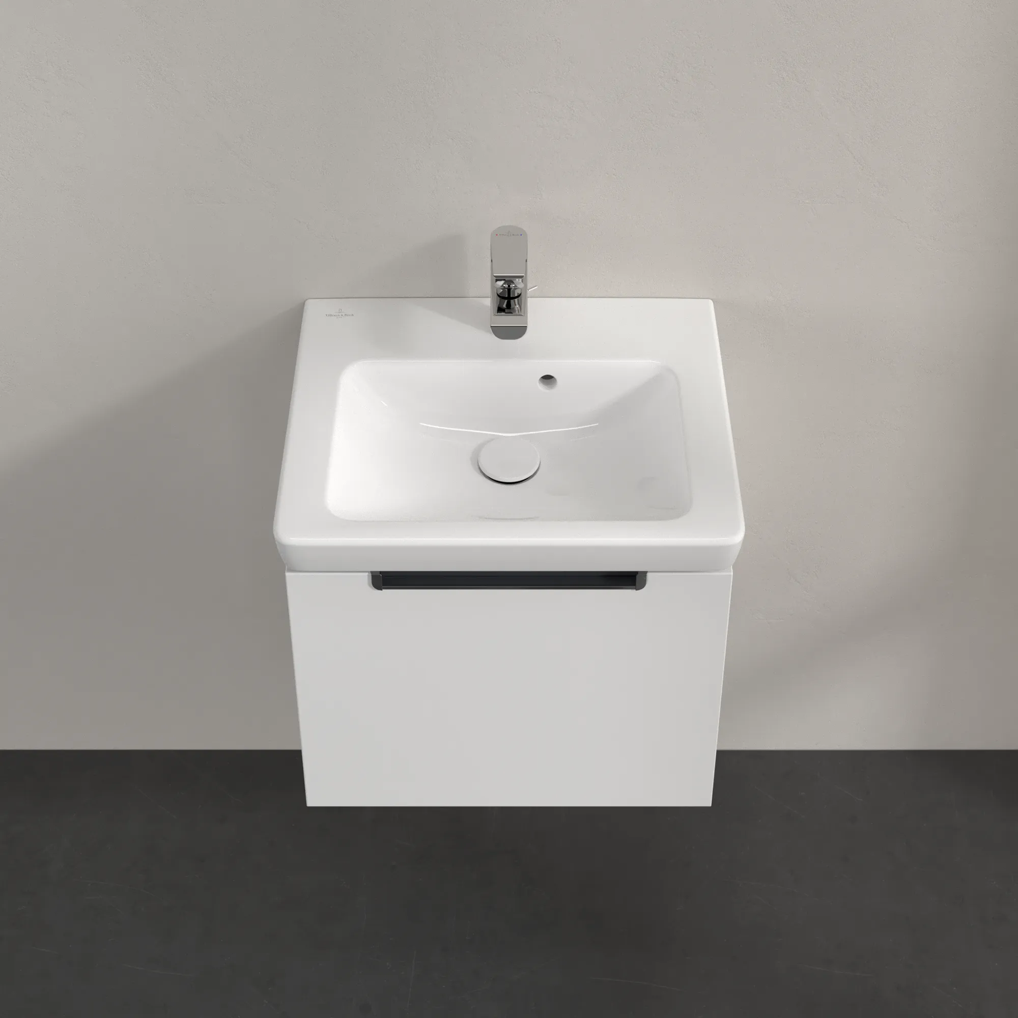 Villeroy & Boch Waschtischunterschrank „Subway 2.0“ 485 × 420 × 379 mm Weiß Matt, für Becken mittig, ohne Beleuchtung Villeroy & Boch Waschtischunterschrank „Subway 2.0“ 485 × 420 × 379 mm Weiß Matt, für Becken mittig, ohne Beleuchtung