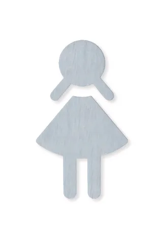 HEWI Symbol Frau Edelstahl, 151x90 mm, selbstklebend HEWI Symbol Frau Edelstahl, 151x90 mm, selbstklebend