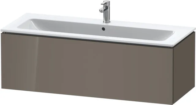 Duravit Waschtischunterschrank wandhängend „L-Cube“ 122 × 40 × 48,1 cm Flannel Grey Hochglanz Duravit Waschtischunterschrank wandhängend „L-Cube“ 122 × 40 × 48,1 cm Flannel Grey Hochglanz