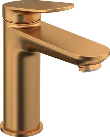 Einhand-Waschtischarmatur „Wave“ Ausladung 122 mm in Bronze (gebürstet)