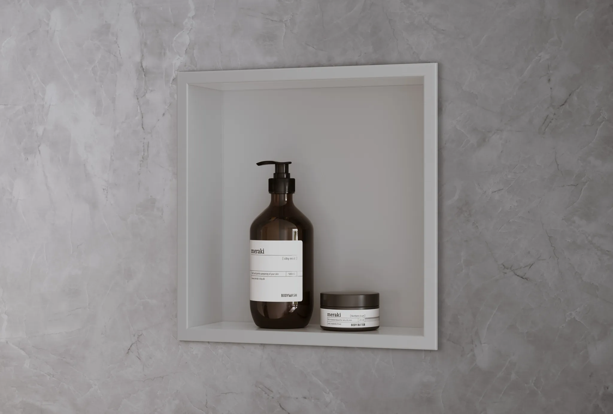 XtraStoris Original Wandnische mit Rahmen 300/300/70 Betongrau XtraStoris Original Wandnische mit Rahmen 300/300/70 Betongrau