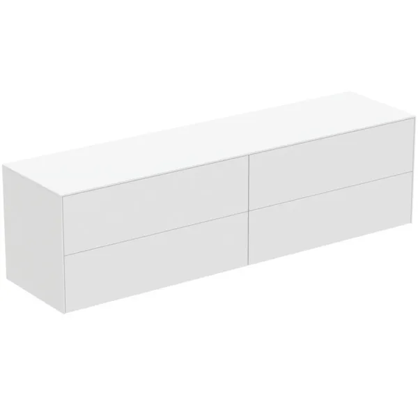 Ideal Standard Waschtischunterschrank „Conca“ 198,7 × 55 × 50,5 cm Weiß matt lackiert