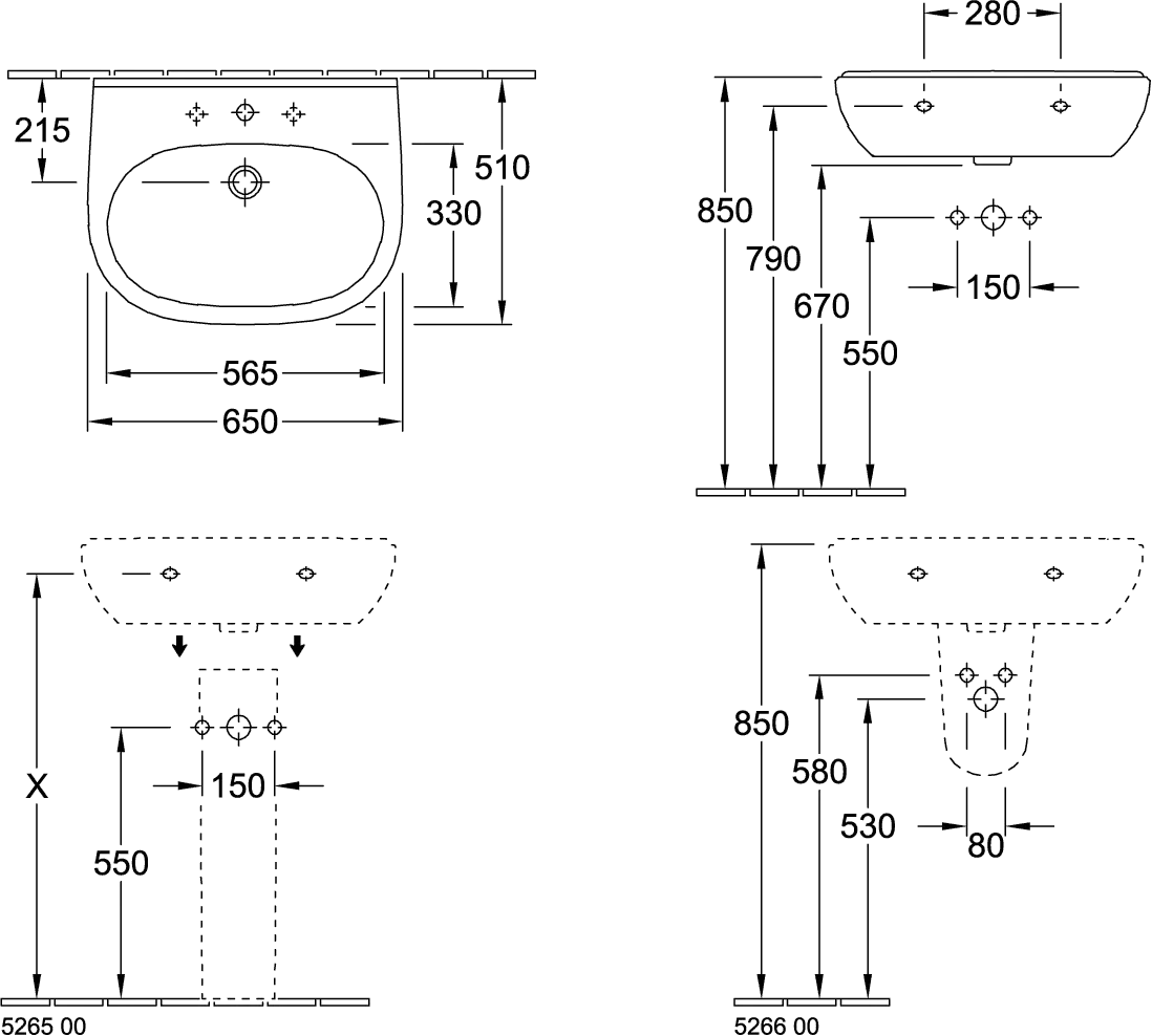 Säule O.novo 526500, 165 x 140 x 690 mm, Weiß Alpin Säule O.novo 526500, 165 x 140 x 690 mm, Weiß Alpin