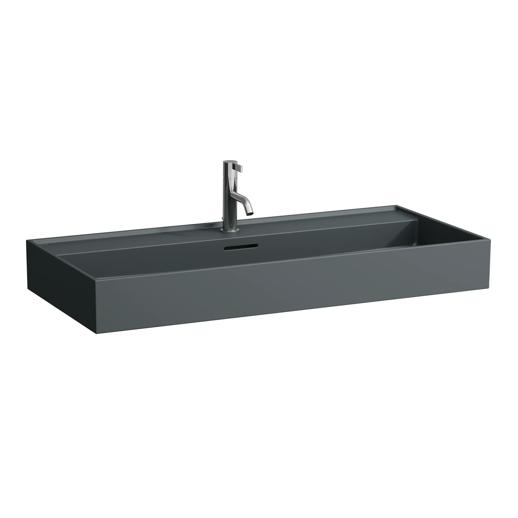 Laufen Waschtisch KARTELL Laufen 460x1000x145 mm Standardablauf graphit matt Laufen Waschtisch KARTELL Laufen 460x1000x145 mm Standardablauf graphit matt