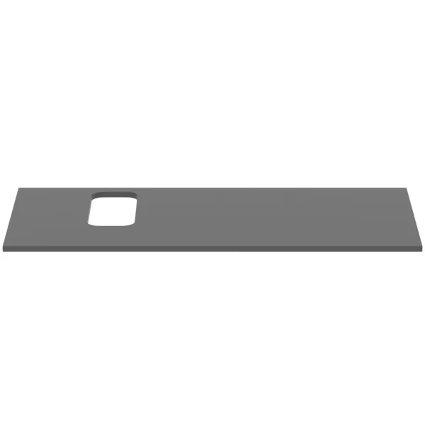 Waschtischplatte i.life B Ausschnitt links für ein Wand-Waschtisch 1202x507x18mm Weiß matt Waschtischplatte i.life B Ausschnitt links für ein Wand-Waschtisch 1202x507x18mm Weiß matt