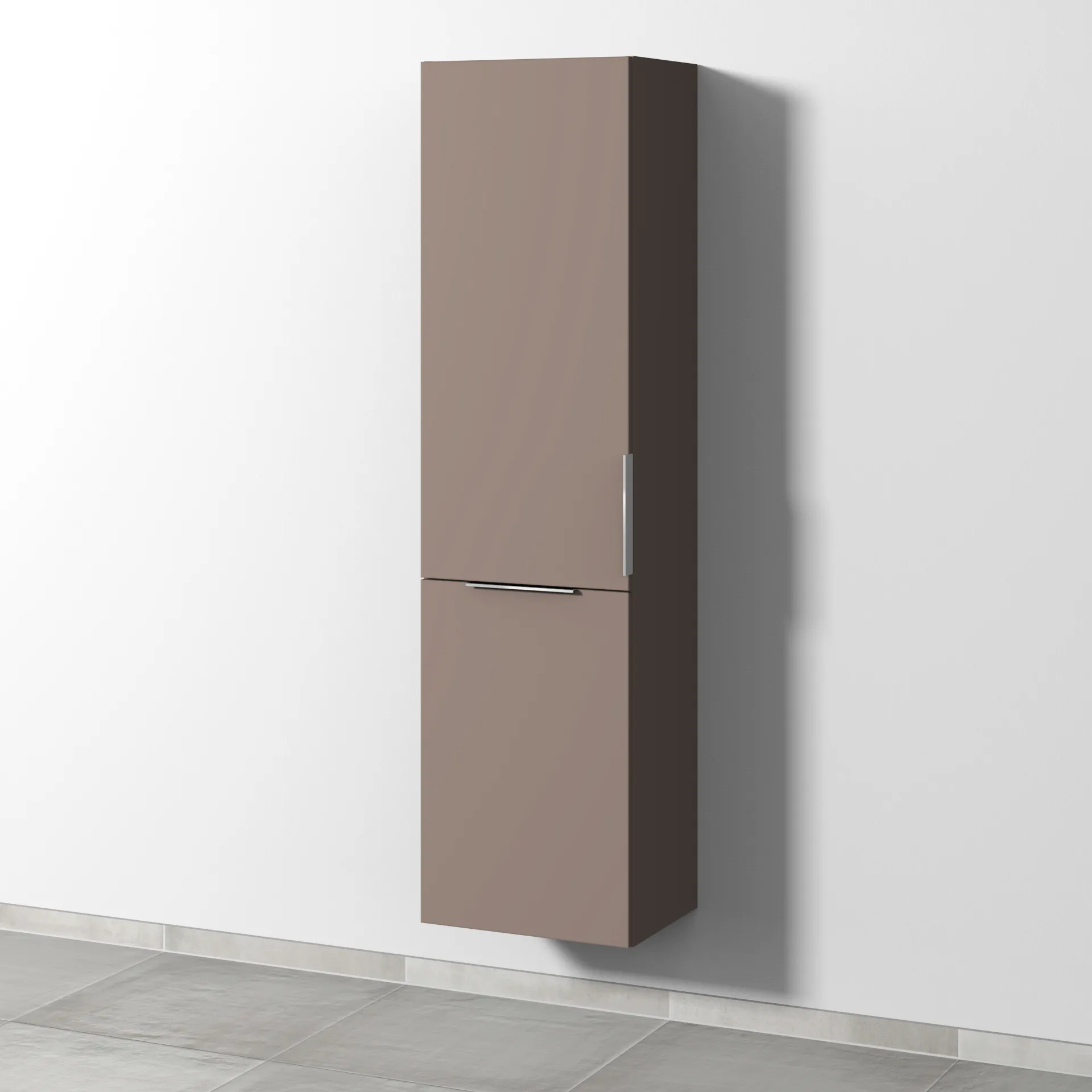 Sanipa Stauraumschrank „3way“ 450 × 1700 × 345 mm Anschlag links, in Taupe (matt), Anschlag links