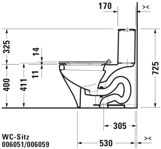 Duravit WC-Sitz „DuraStyle“ 35,9 × 48,9 × 5,4 cm