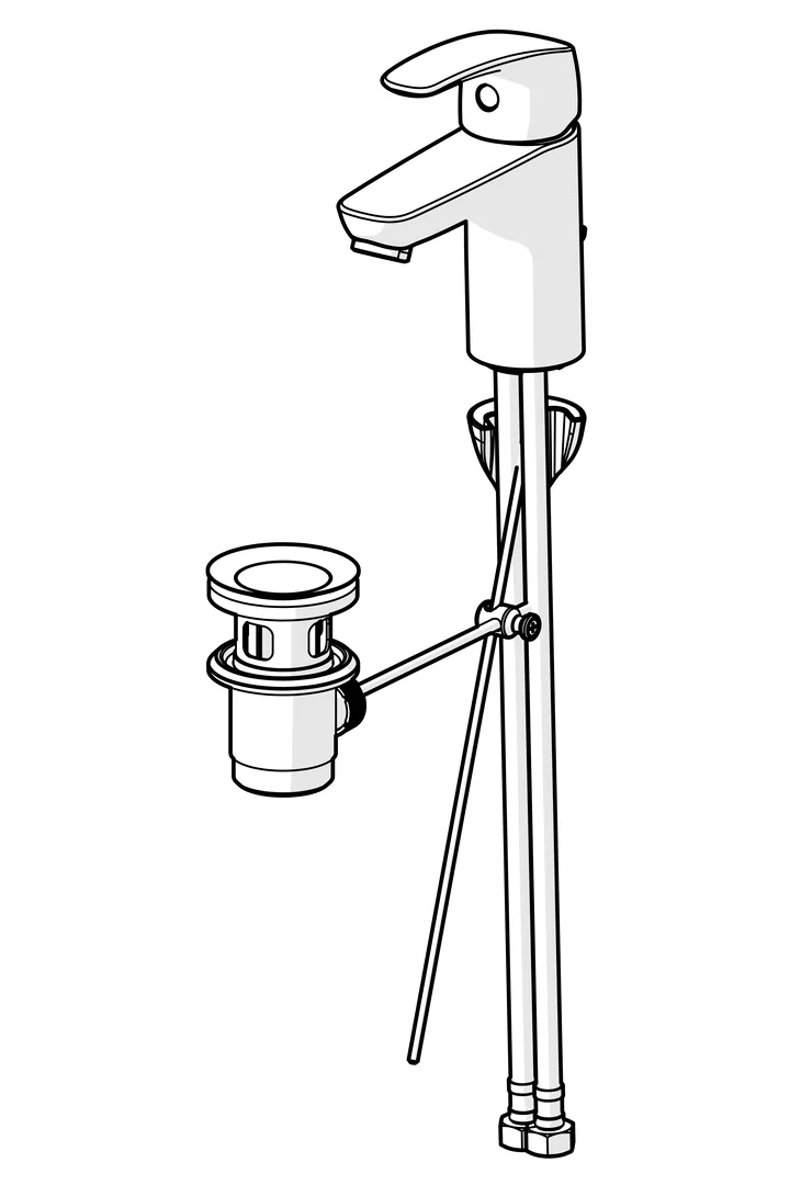 HansaPINTO Waschtischarmatur Hansapinto 2017 Einhebelmischer Chrom