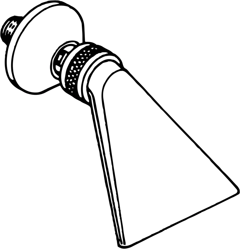 HansaJET Kopfbrause HansaJET 0440 1-strahlig G1⁄2 Ausladung 125 mm DN15 Chrom