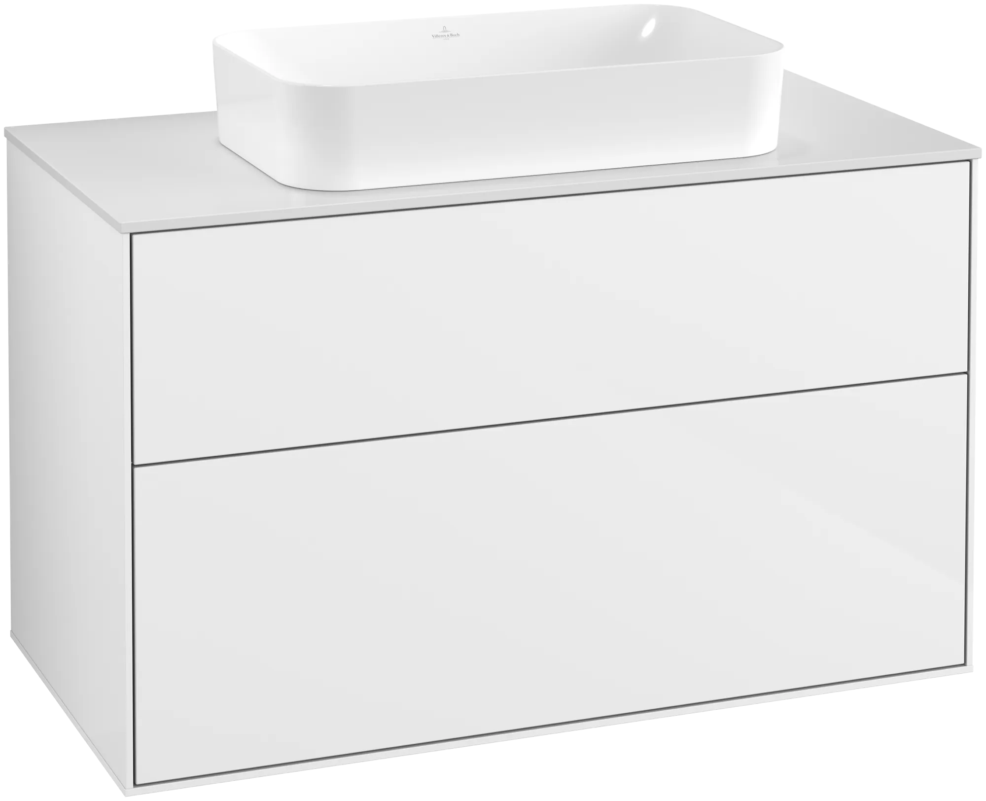 Villeroy & Boch Waschbeckenunterschrank Finion F64, 1000x603x501mm, Eckig, Ohne Hahnlochbohrung