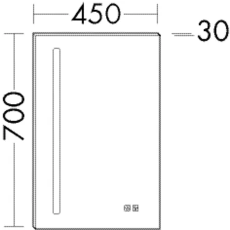 burgbad Spiegel „Fiumo“ 450 × 700 mm