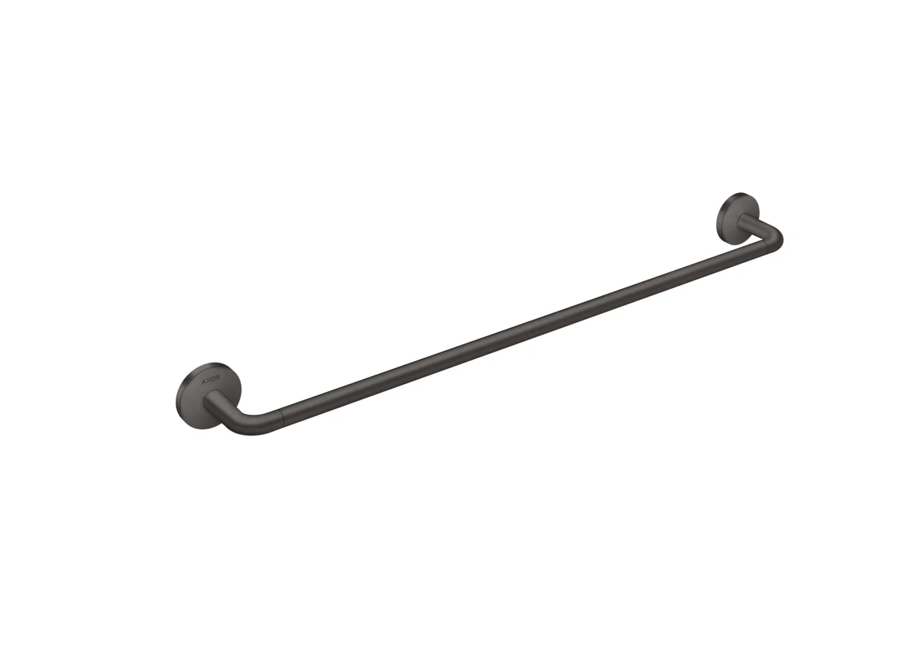 Hansgrohe AXOR Universal Circular Badetuchhalter 600 mm, Brushed Black Chrome, feststehend, Wandmontage mit verdeckter Befestigung