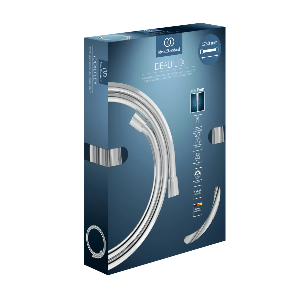 Brauseschlauch Idealrain Atelier 1750mm Idealflex Brushed Gold Brauseschlauch Idealrain Atelier 1750mm Idealflex Brushed Gold