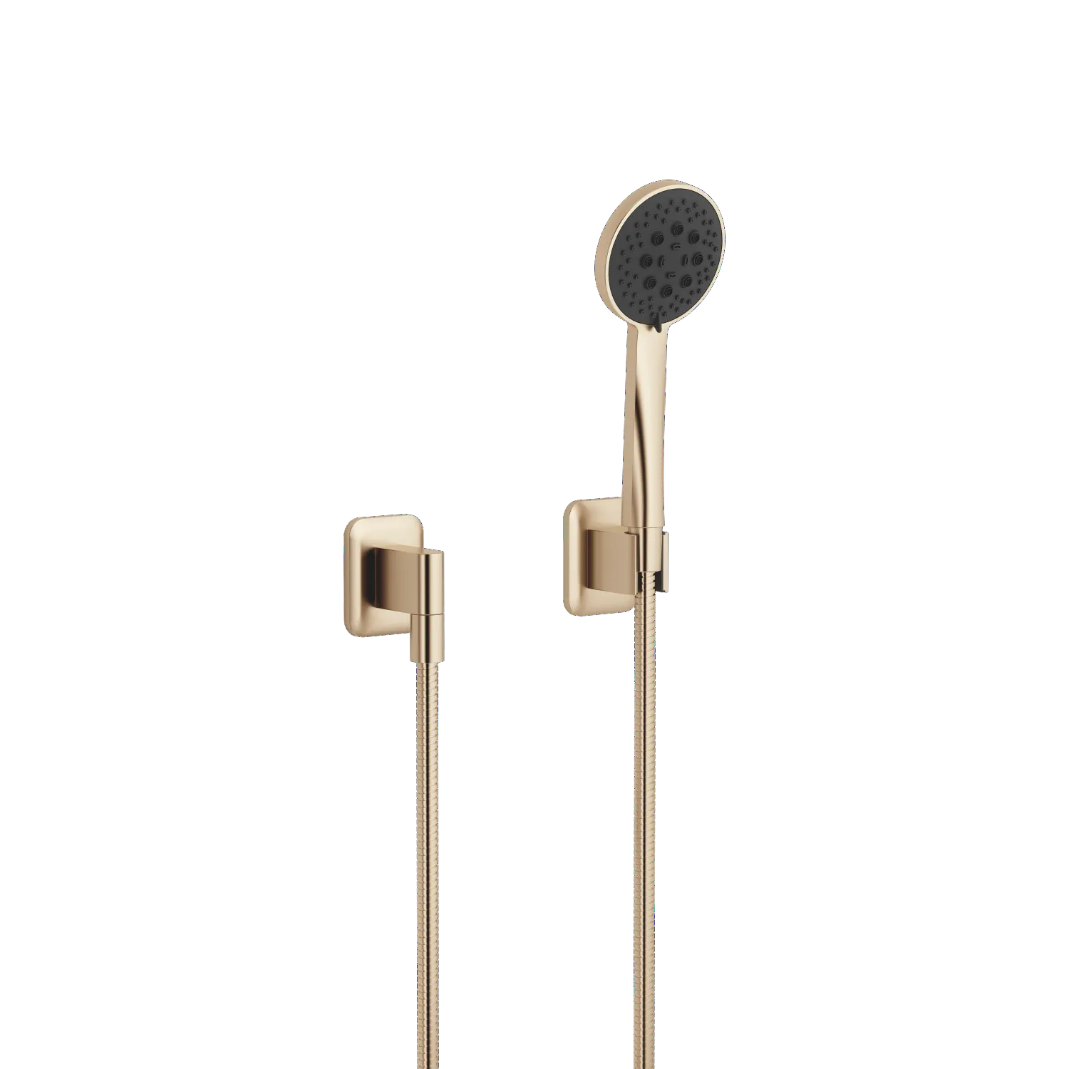 Dornbracht LISSE Schlauchbrausegarnitur mit Einzelrosetten FlowReduce - Light Gold gebürstet