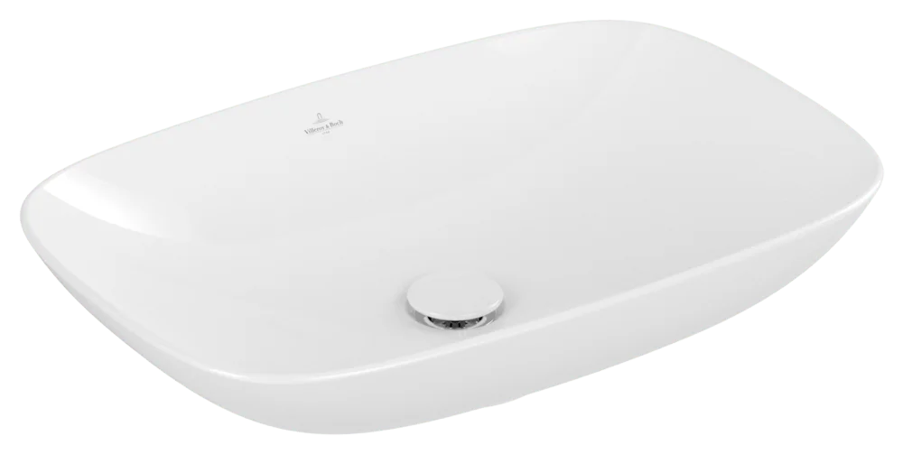 Villeroy & Boch Loop & Friends Aufsatzwaschbecken 4A5001, 620x420mm, Rechteck, Weiß Alpin