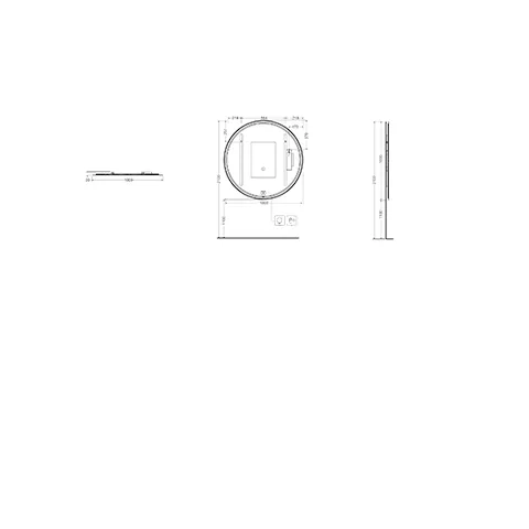 Kludi-LUMA Spiegel 100x100 cm H3 mit LED-Beleuchtung und Entfeuchter, 6000 K - 1700 Lumen Kludi-LUMA Spiegel 100x100 cm H3 mit LED-Beleuchtung und Entfeuchter, 6000 K - 1700 Lumen
