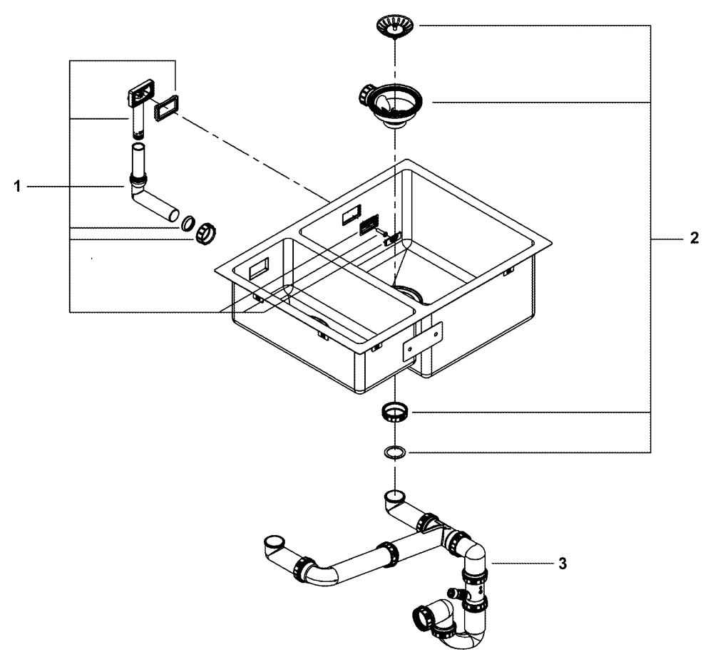 Edelstahlspüle K700 Unterbau 31576_1, Modell: K700U 60-S 59.5/45 1.5 rh, Montageart: Unterbau, aufliegend oder flächenbündig, Maße: 595 x 450 mm, 1 Becken: 340 x 400 x 200 mm, 0,5 Becken: 180 x 400 x 140 mm, rechts einbaubar, edelstahl Edelstahlspüle K700 Unterbau 31576_1, Modell: K700U 60-S 59.5/45 1.5 rh, Montageart: Unterbau, aufliegend oder flächenbündig, Maße: 595 x 450 mm, 1 Becken: 340 x 400 x 200 mm, 0,5 Becken: 180 x 400 x 140 mm, rechts einbaubar, edelstahl