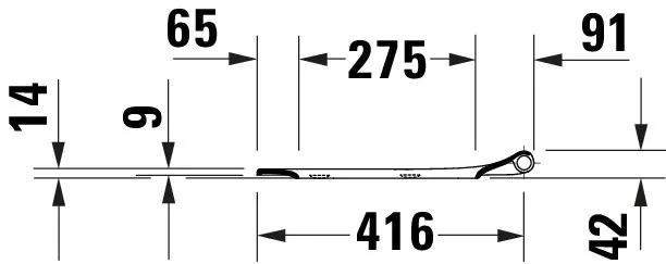 Duravit Univ.WC-Sitz D-shaped Tief 438mm Ülap Absenkaut. abnehmb. Scharn. Edelst. We