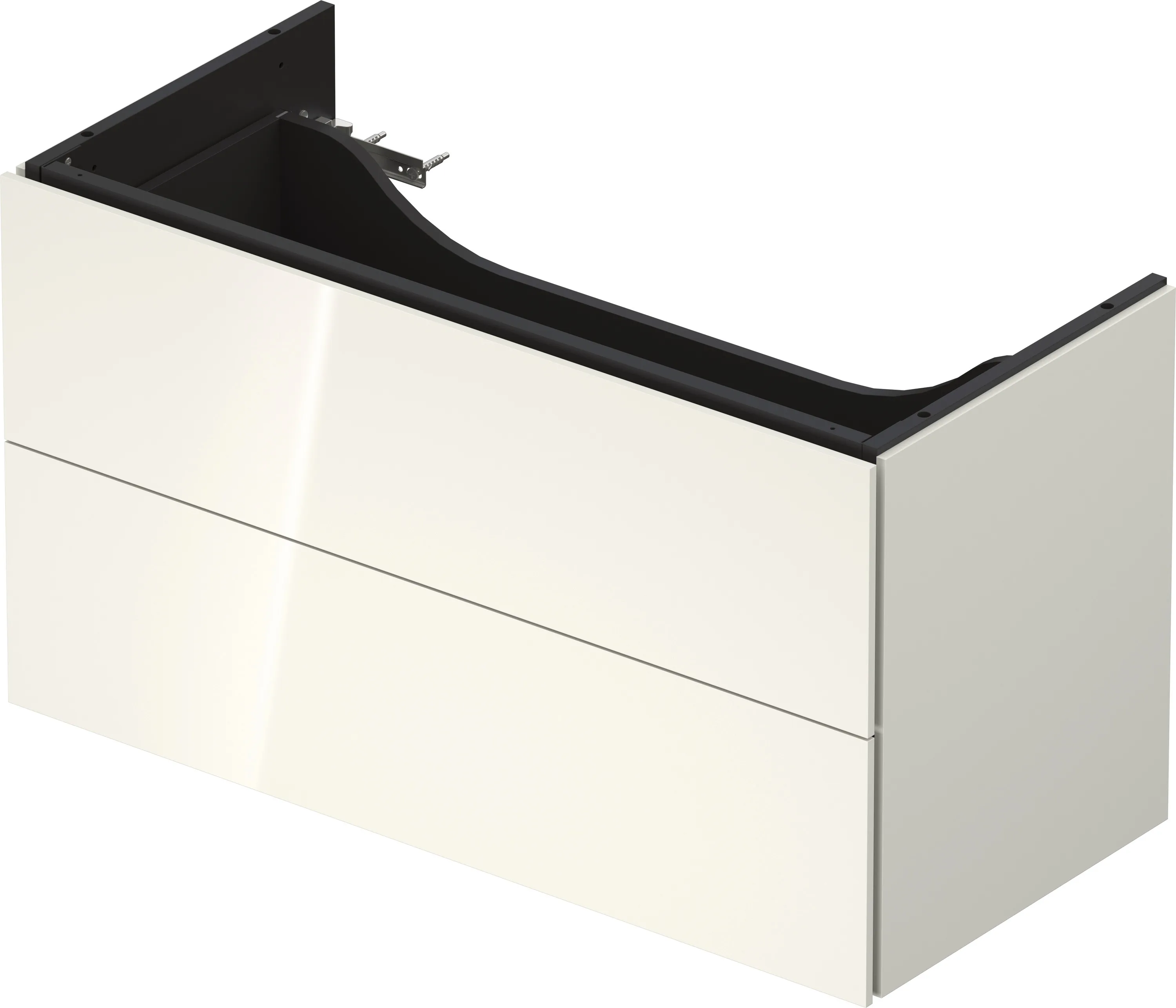 Duravit Waschtischunterschrank wandhängend „L-Cube“ 98,4 × 54,4 × 45,9 cm Weiß Hochglanz Duravit Waschtischunterschrank wandhängend „L-Cube“ 98,4 × 54,4 × 45,9 cm Weiß Hochglanz