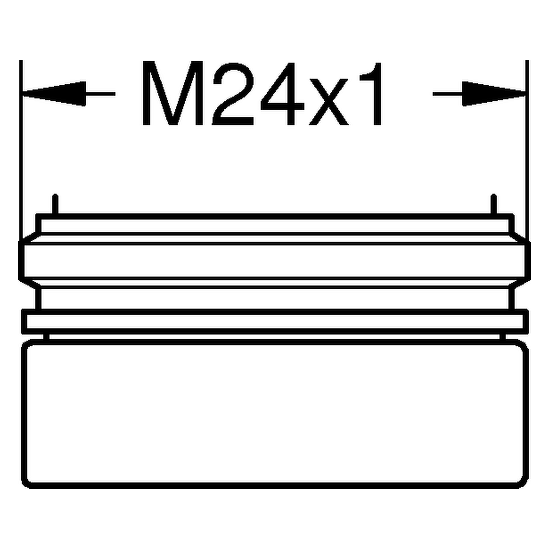 Mousseur 36133, Außengewinde, diebstahlgesichert, M 24 x 1, Durchflussklasse Z, 7,5 - 9,0 l/min bei 3 bar, chrom