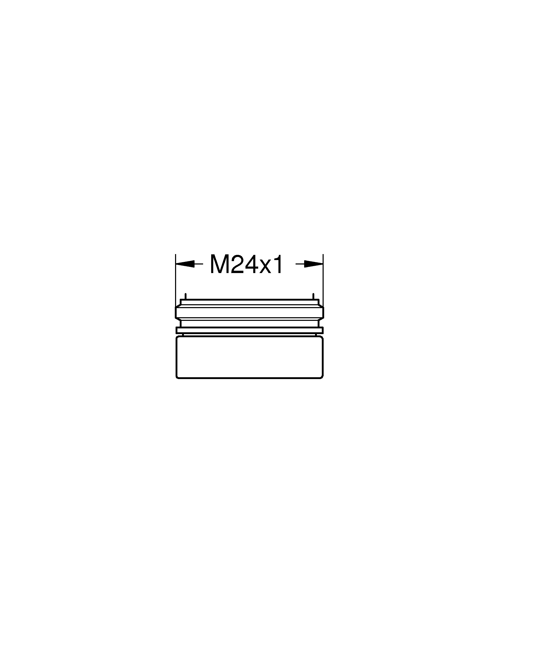 Mousseur 36133, Außengewinde, diebstahlgesichert, M 24 x 1, Durchflussklasse Z, 7,5 - 9,0 l/min bei 3 bar, chrom