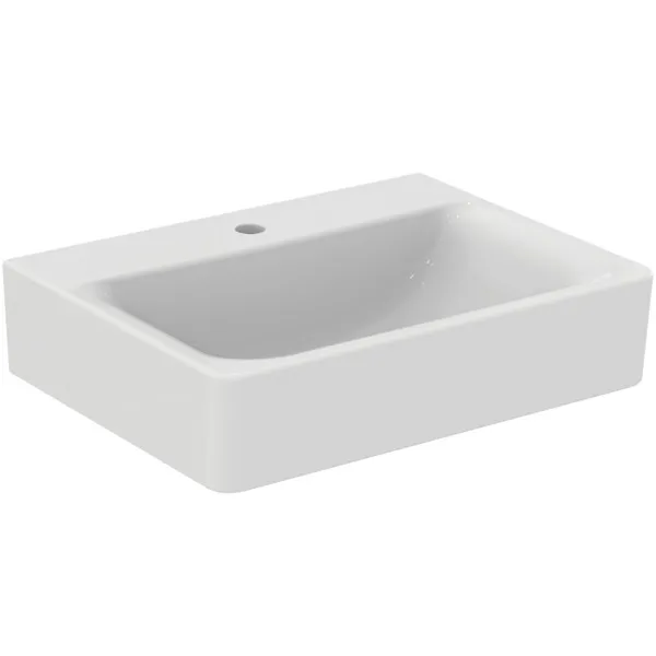Ideal Standard Waschtisch Connect Cube, 1 Hahnloch, 600x460x175 mm, weiß