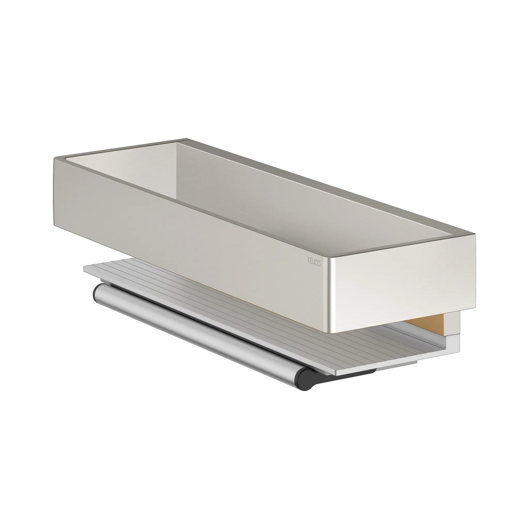 Edition 11 11159050000 Duschkorb mit Glasabzieher silber-eloxiert/Nickel geb. Edition 11 11159050000 Duschkorb mit Glasabzieher silber-eloxiert/Nickel geb.