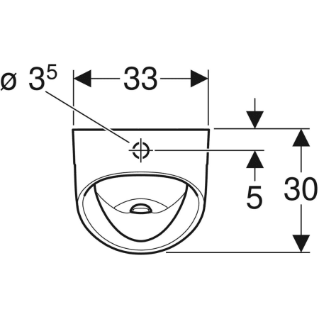 Urinal trigonal „Renova“, Zulauf von oben, Befestigung verdeckt, ohne Zielobjekt 33 × 60 × 30 cm in weiß alpin Urinal trigonal „Renova“, Zulauf von oben, Befestigung verdeckt, ohne Zielobjekt 33 × 60 × 30 cm in weiß alpin