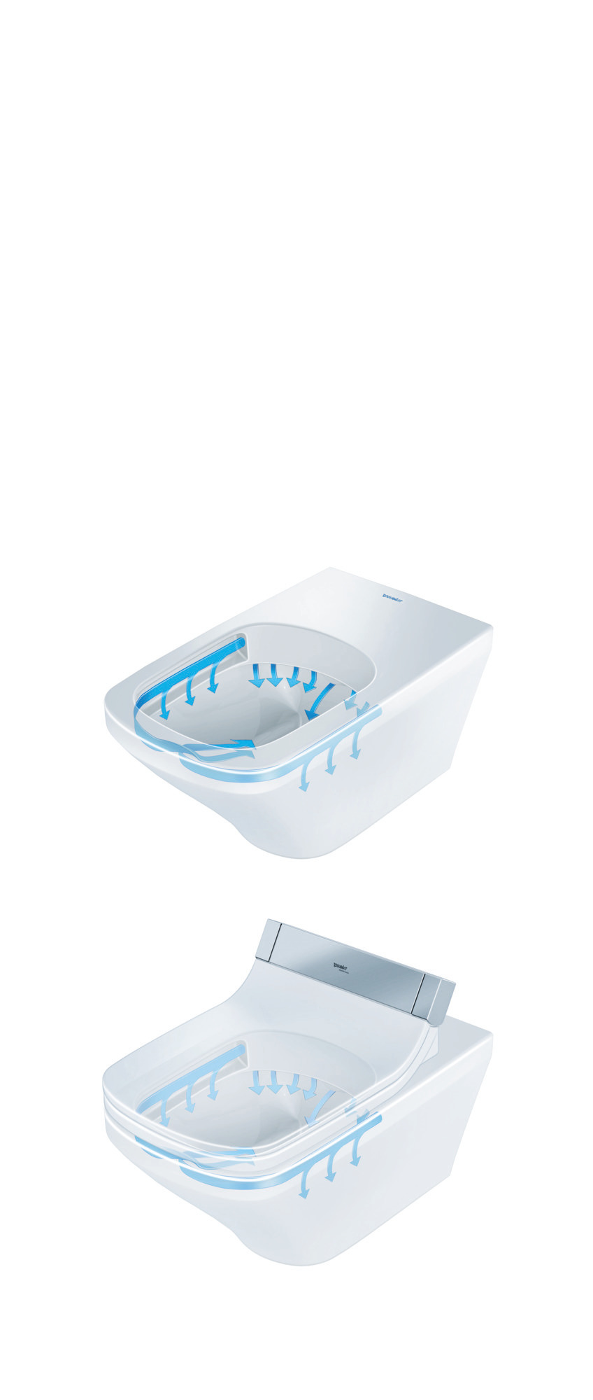 Wand-WC DuraStyle 620 mm, Tiefspüler Durafix, fürSW mitverd.Anschl., weiß