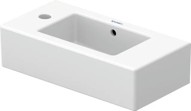 Wandwaschtisch „Vero“, mit Überlauf, Hahnlochposition links