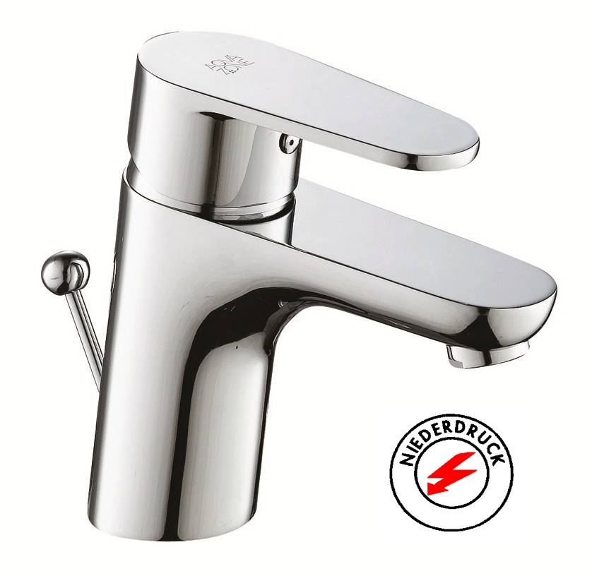 Waschtisch-Einhandbatterie AqvaBasic I - für offene Heißwasserbereiter - 1"1/4 Zugstangen-Ablaufgarnitur - Kartusche mit keramischen Dichtscheiben - Heißwassersperre - Wassermengendurchflussregulierung - flexible Druckschläuche 3/8", DVGW W270 - chro Waschtisch-Einhandbatterie AqvaBasic I - für offene Heißwasserbereiter - 1"1/4 Zugstangen-Ablaufgarnitur - Kartusche mit keramischen Dichtscheiben - Heißwassersperre - Wassermengendurchflussregulierung - flexible Druckschläuche 3/8", DVGW W270 - chro