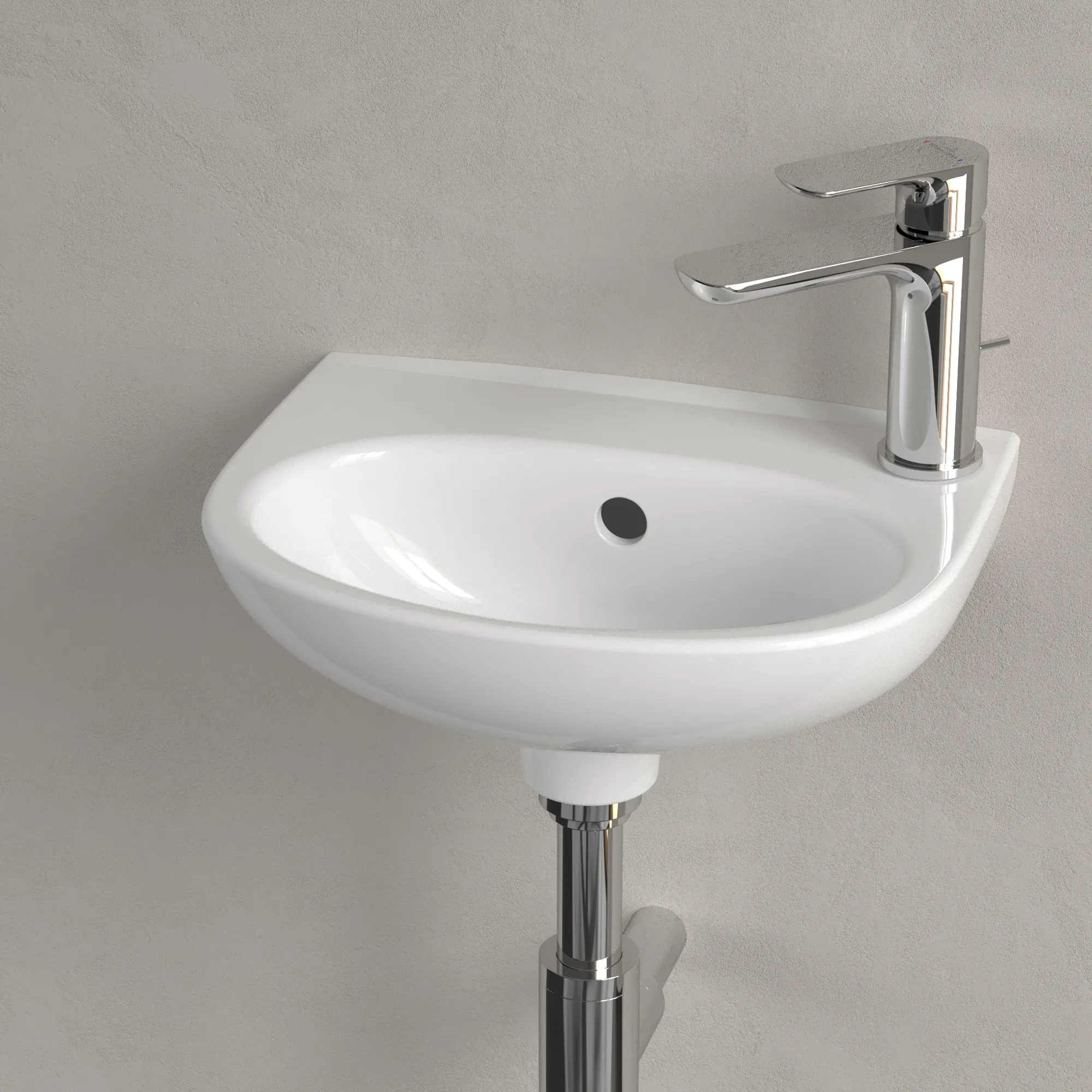 Villeroy & Boch Handwaschbecken „O.novo“ 275 × 360 × 145 mm, vorgestochene Hahnlochbohrung, für Becken mittig, Hahnlochposition seitlich in Weiß Alpin Villeroy & Boch Handwaschbecken „O.novo“ 275 × 360 × 145 mm, vorgestochene Hahnlochbohrung, für Becken mittig, Hahnlochposition seitlich in Weiß Alpin